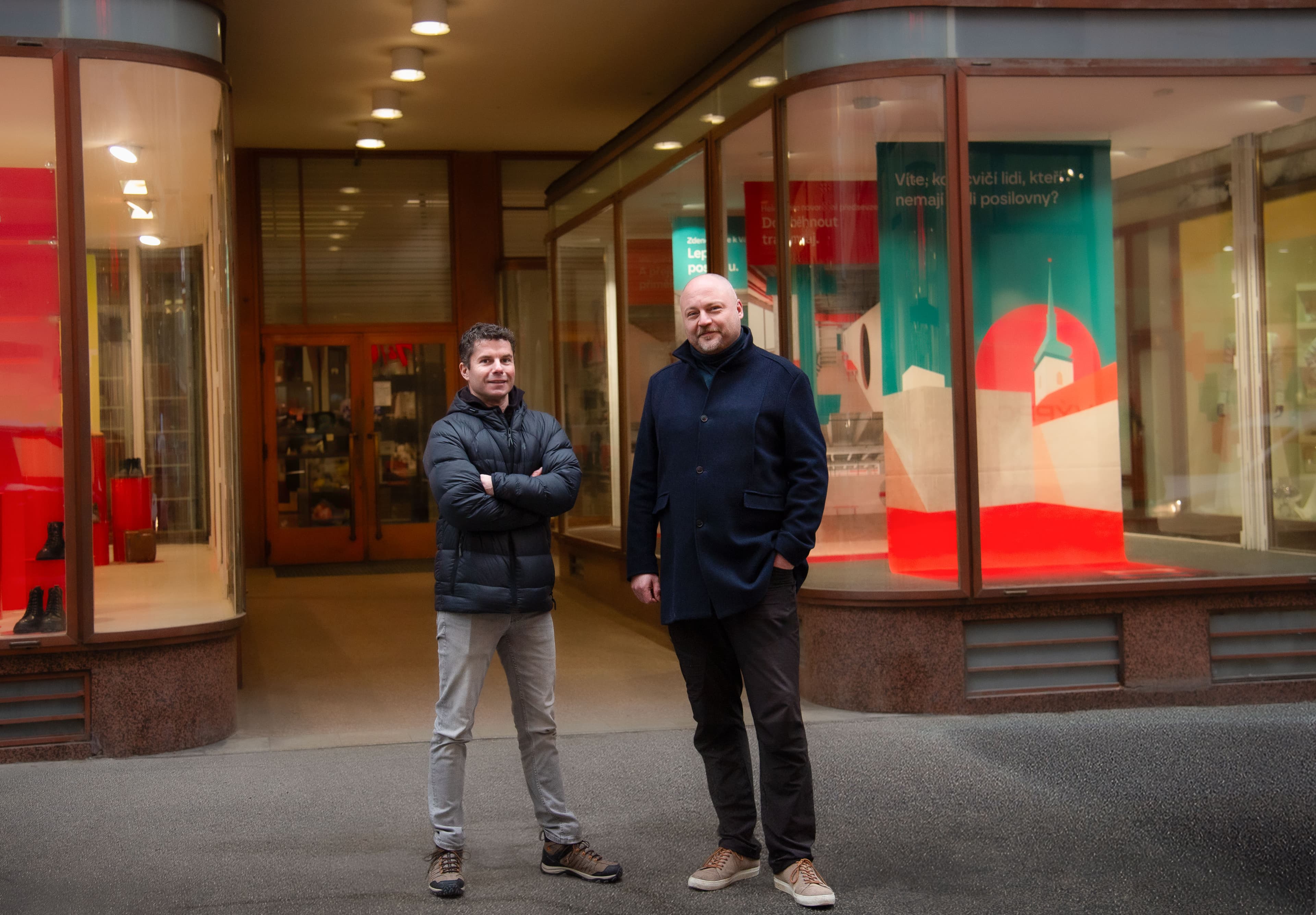 Zakladatelé Cvičebny, zleva Slávek Hrstka a Tomáš Liška