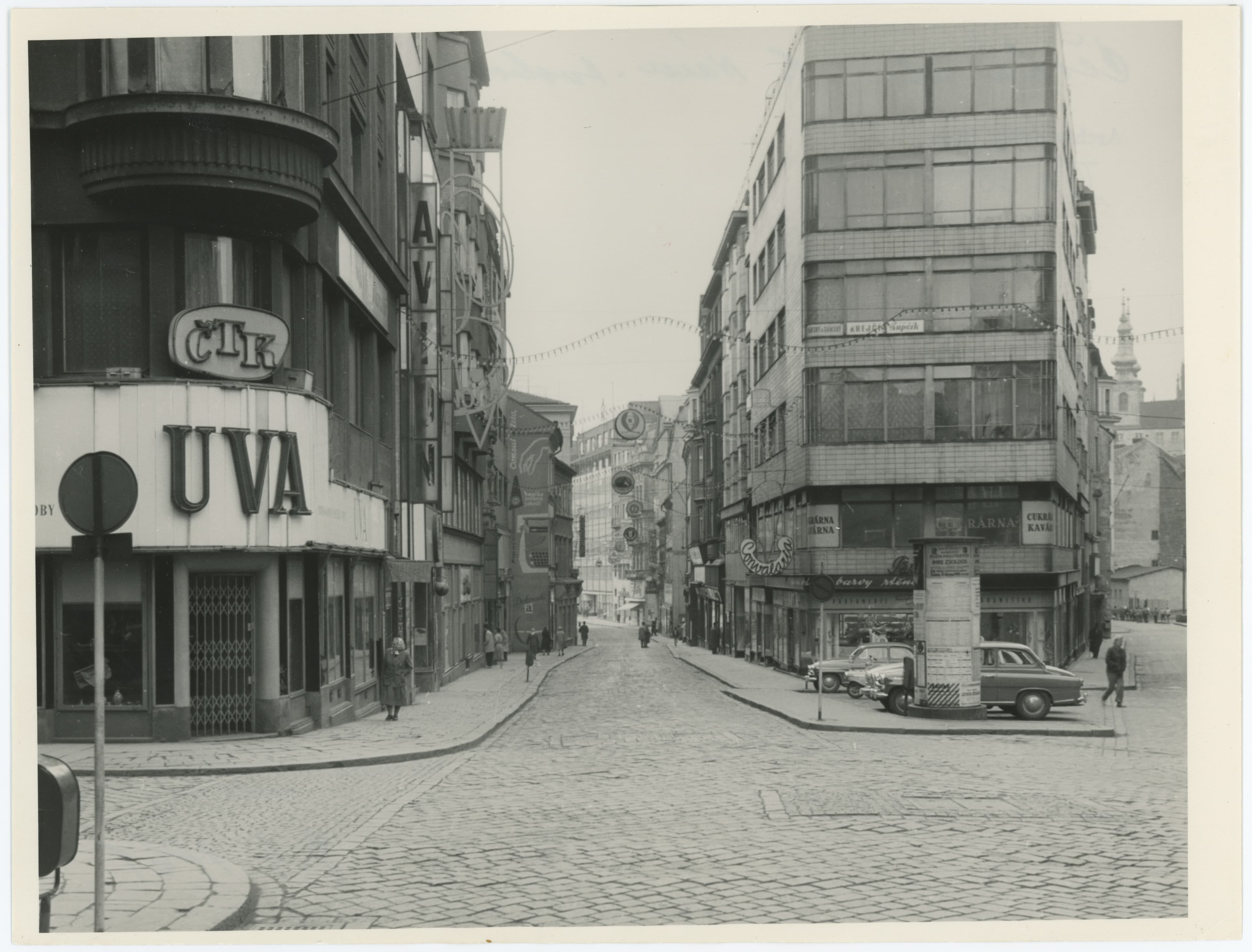 Ulice Česká v roce 1961.