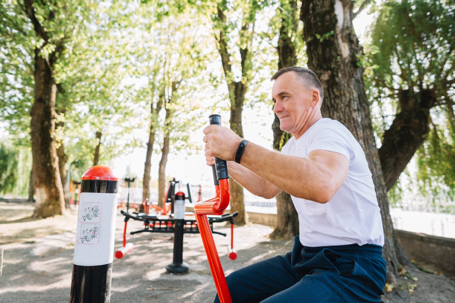 Venkovní posilovny a workout hřiště naleznete různě po Brně.