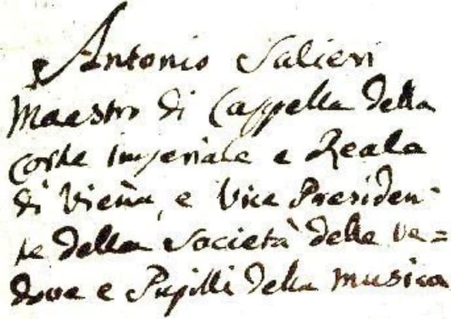 SALIERI A JEHO ŽÁCI