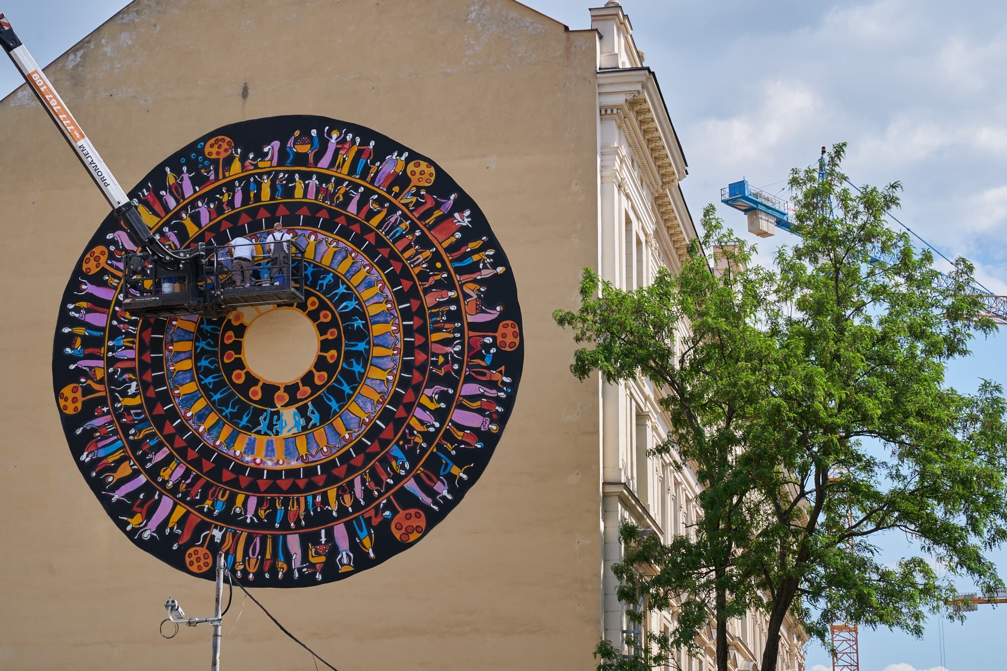 Jeden z muralů v okolí brněnského Cejlu.