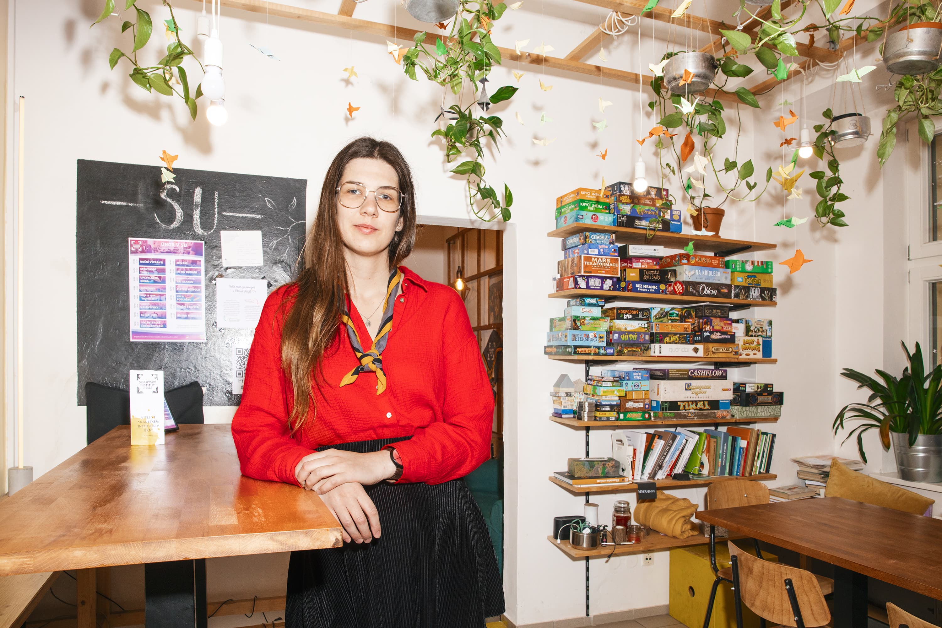 Eliška Kameníková ve Skautském institutu Brno