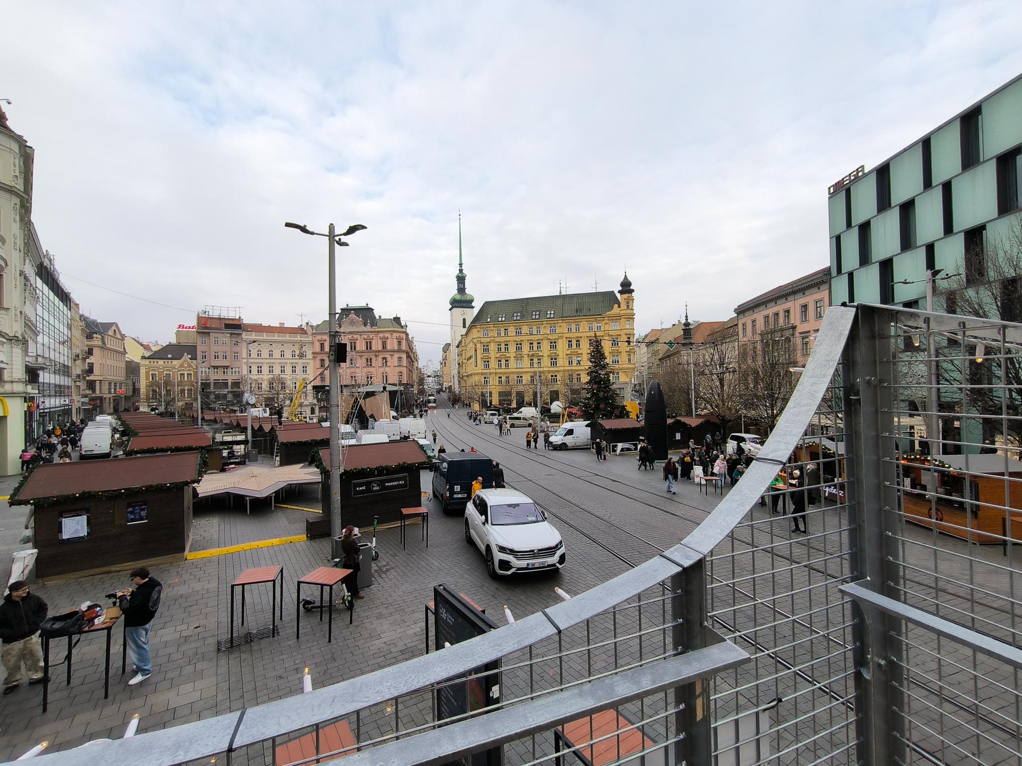 Na náměstí Svobody je letos také speciální vyhlídka. 