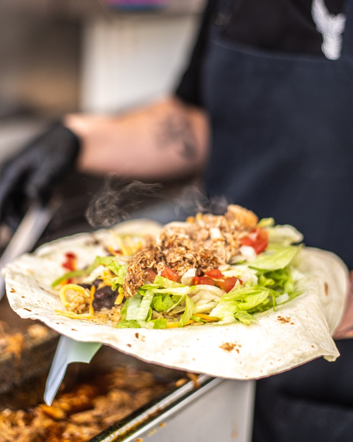 Najdete zde také oblíbené burritos