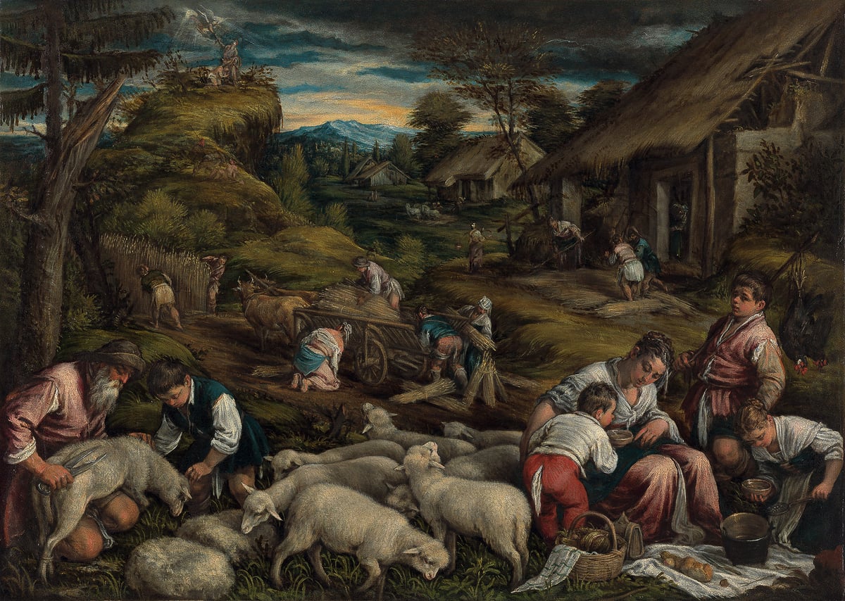 Jacopo da Ponte, zvaný Jacopo Bassano, Léto (Obětování Izáka), kolem 1576
