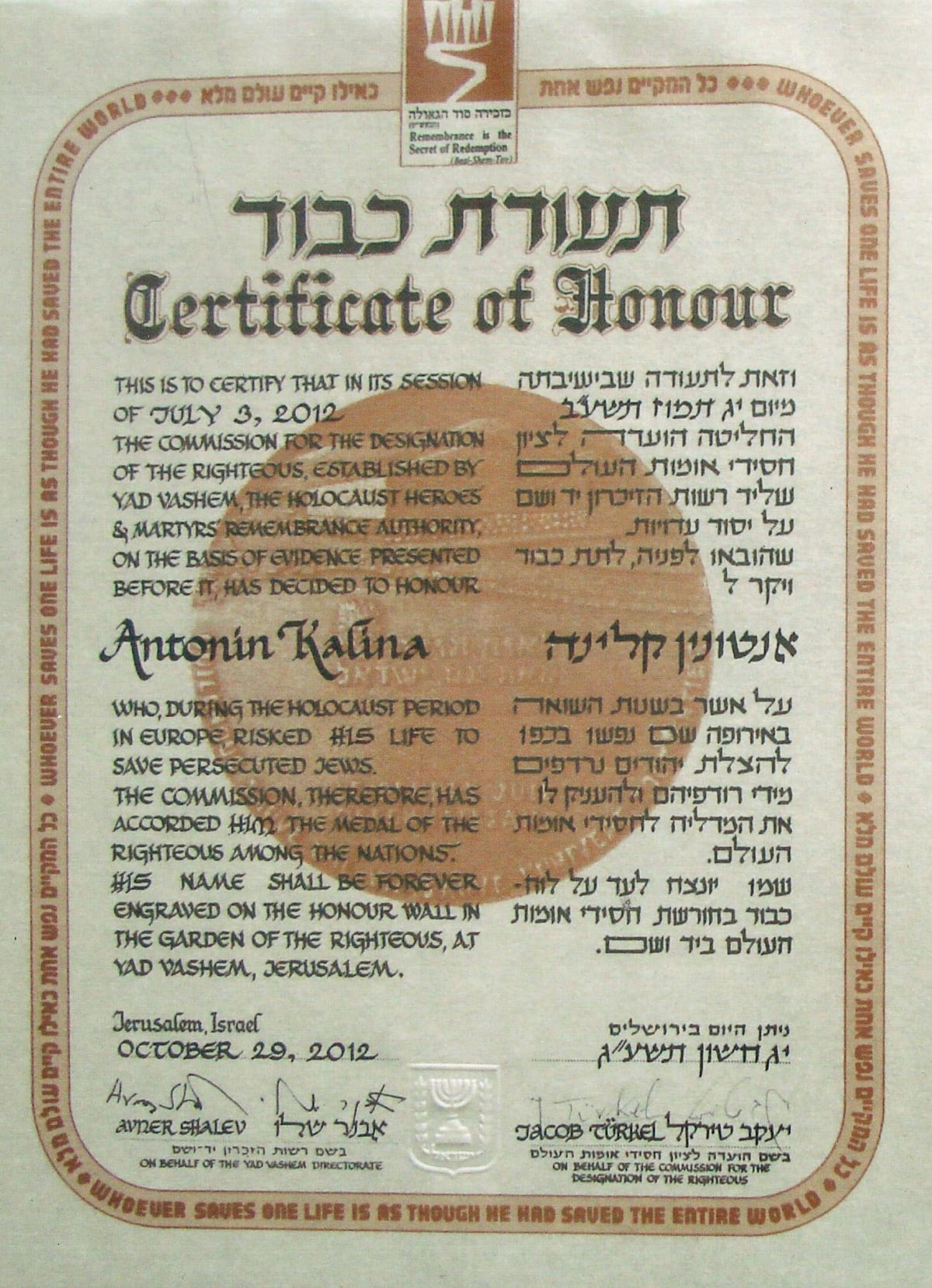 Uznání se Antonín Kalina dočkal až posmrtně