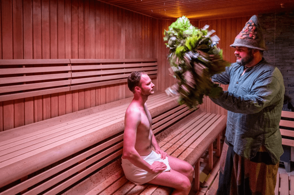 Saunový ceremoniál v Aqualand Moravia
