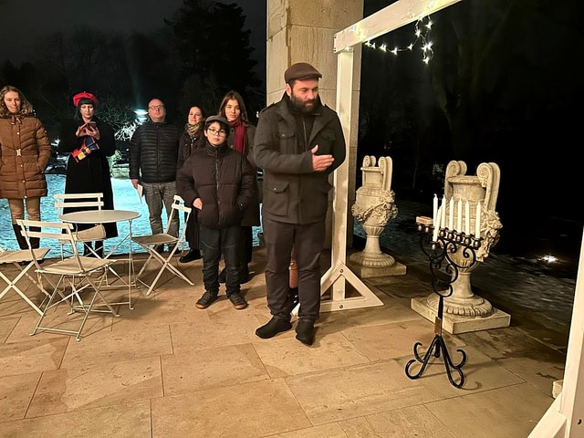 Oslavy Chanuky ve vile Stiassni